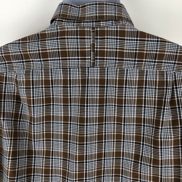 Banana Republic Brown Plaid Button Down Shirt - Picture 6 of 8